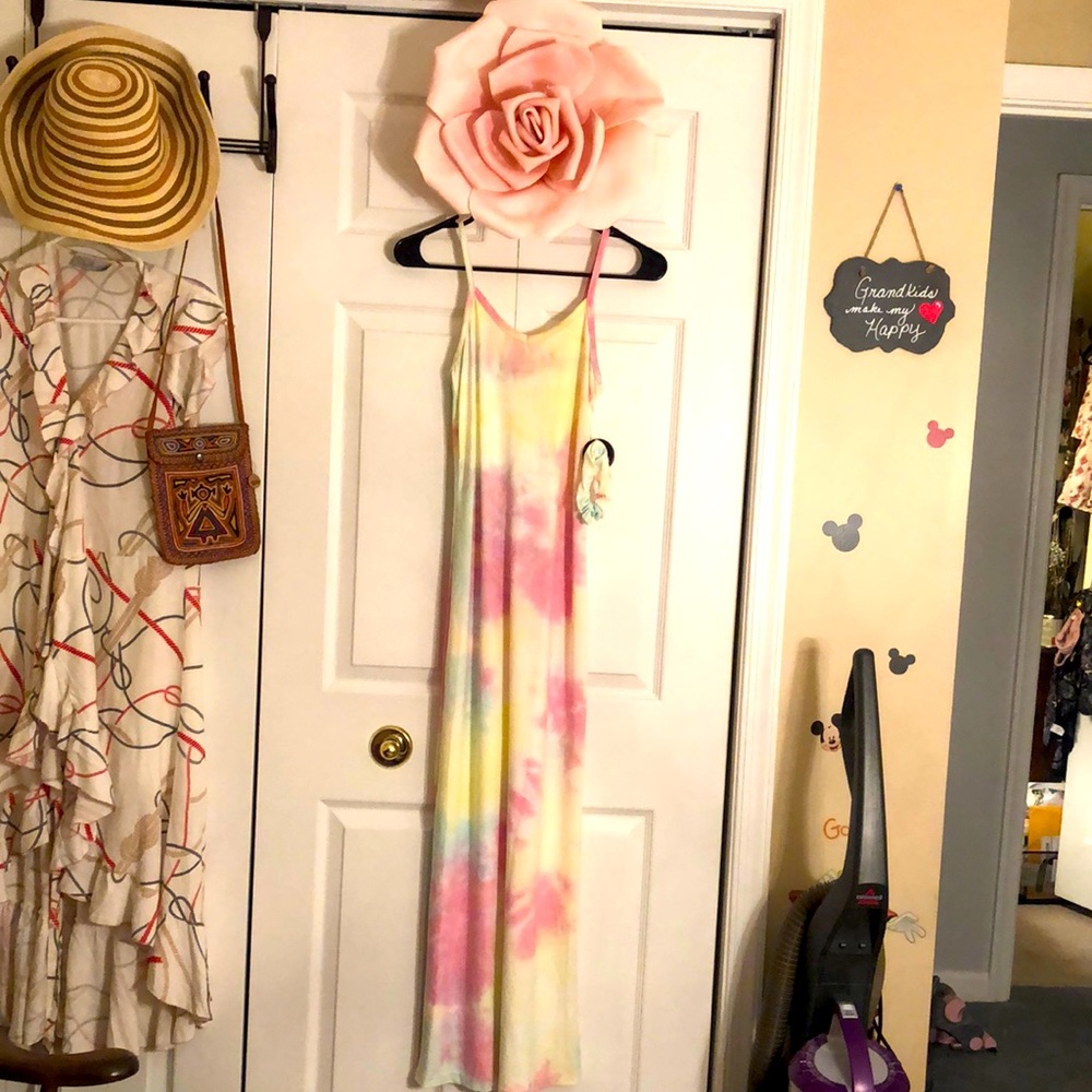 Tie dye stretch maxi size Sm